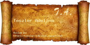 Teszler Adelina névjegykártya